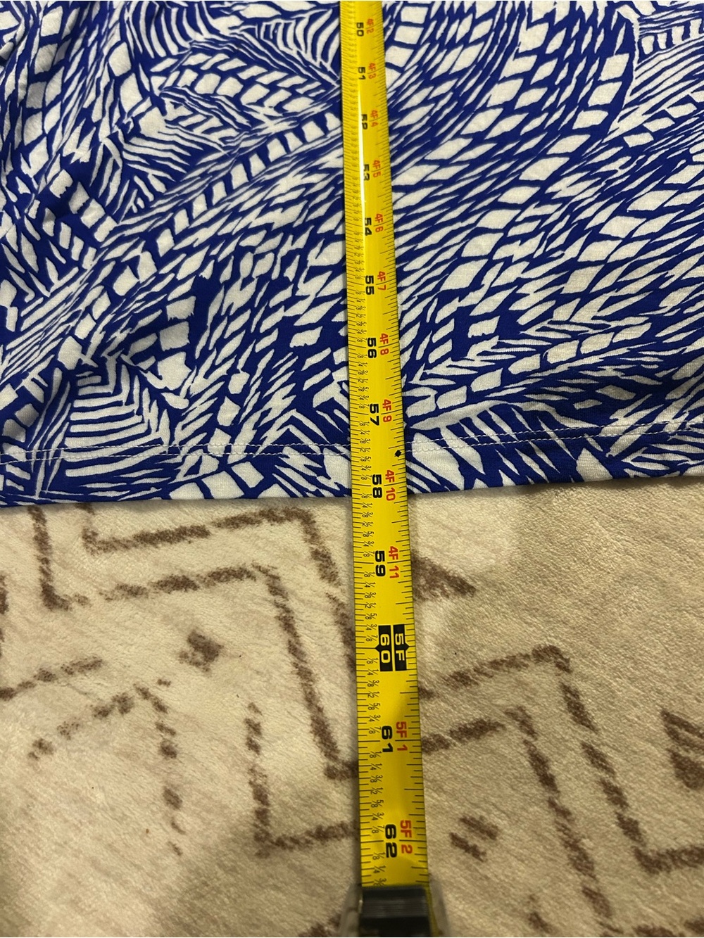 NWT Cable & Gauge Blue White Twist Front Maxi Dress Stretch Soft Large - Picture 8 of 8